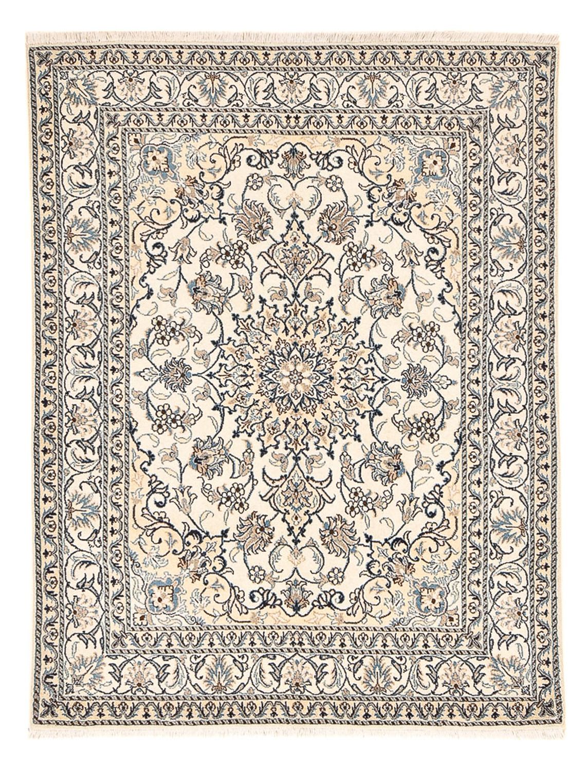 Perserteppich - Nain - 193 x 145 cm - hellbeige