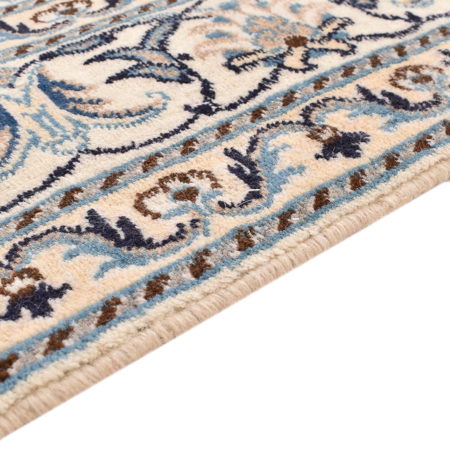 Perserteppich - Nain - 193 x 145 cm - hellbeige