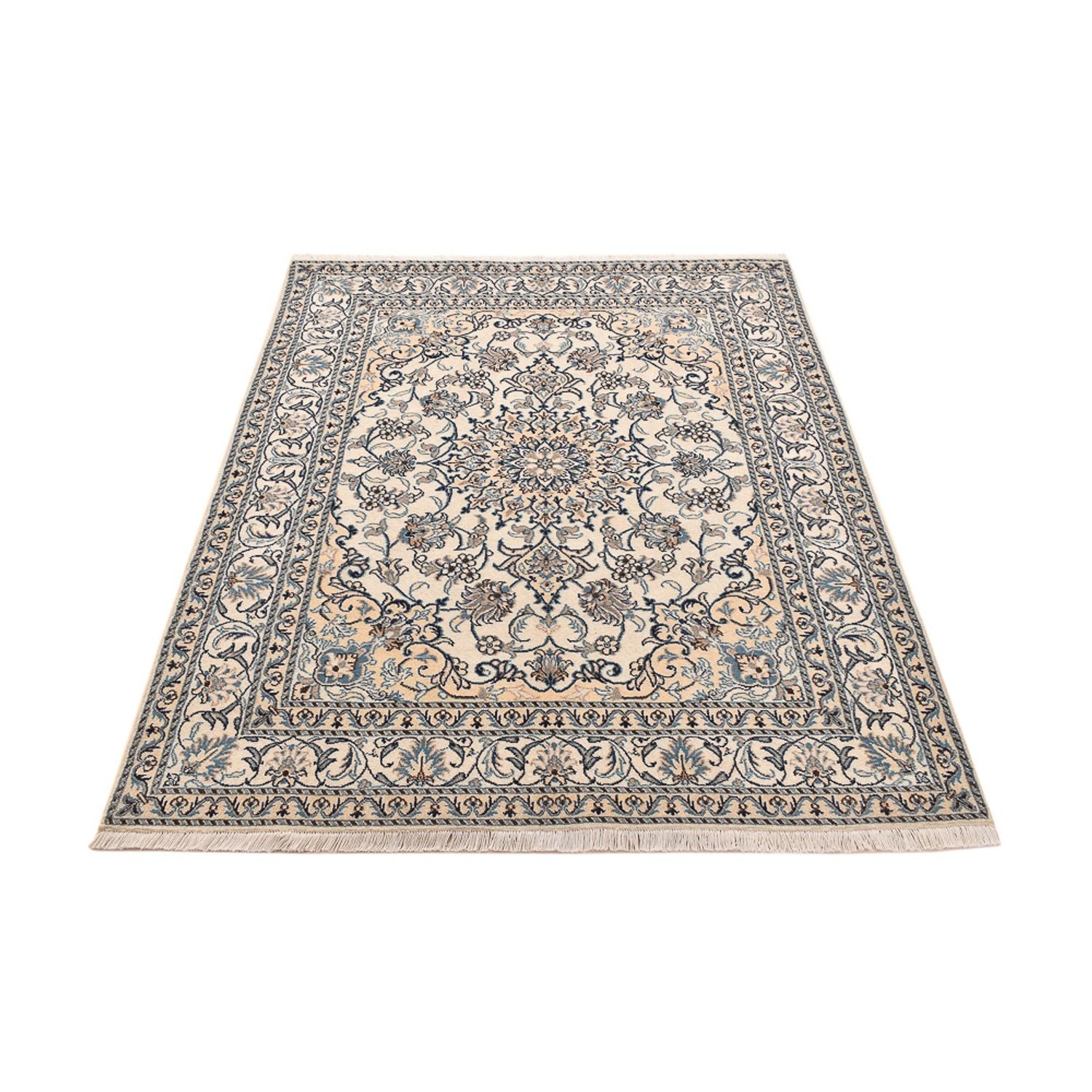 Perserteppich - Nain - 193 x 145 cm - hellbeige