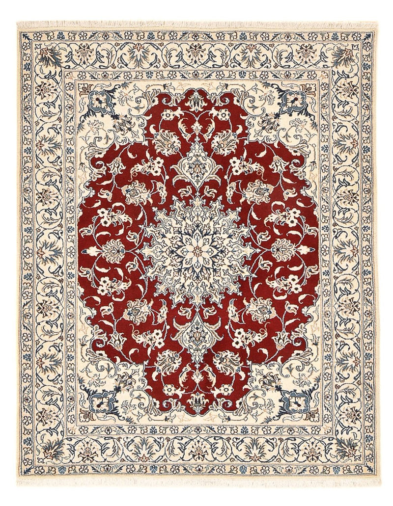 Perserteppich - Nain - 195 x 148 cm - rot