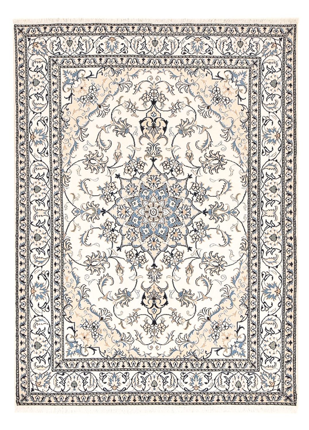 Perserteppich - Nain - 239 x 171 cm - hellbeige