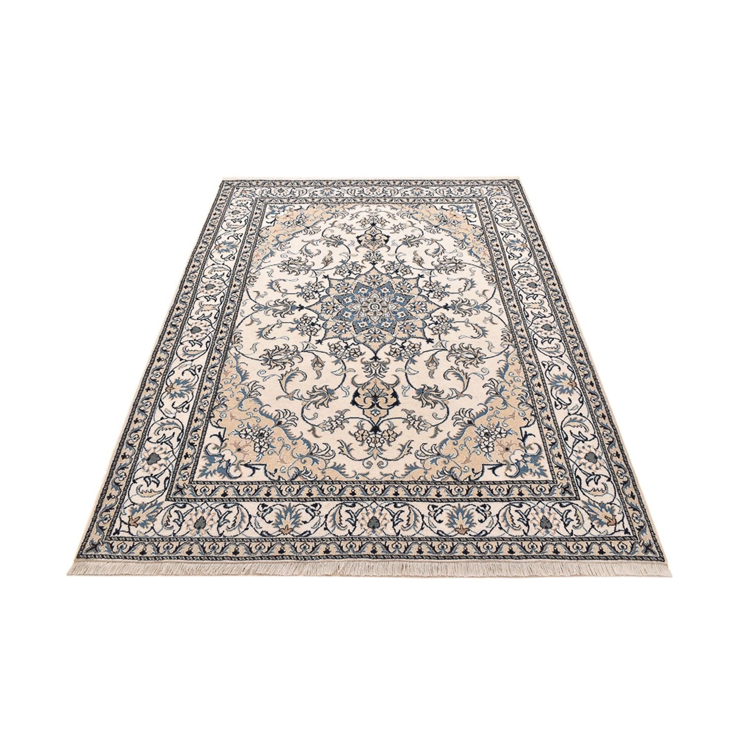 Perserteppich - Nain - 239 x 171 cm - hellbeige