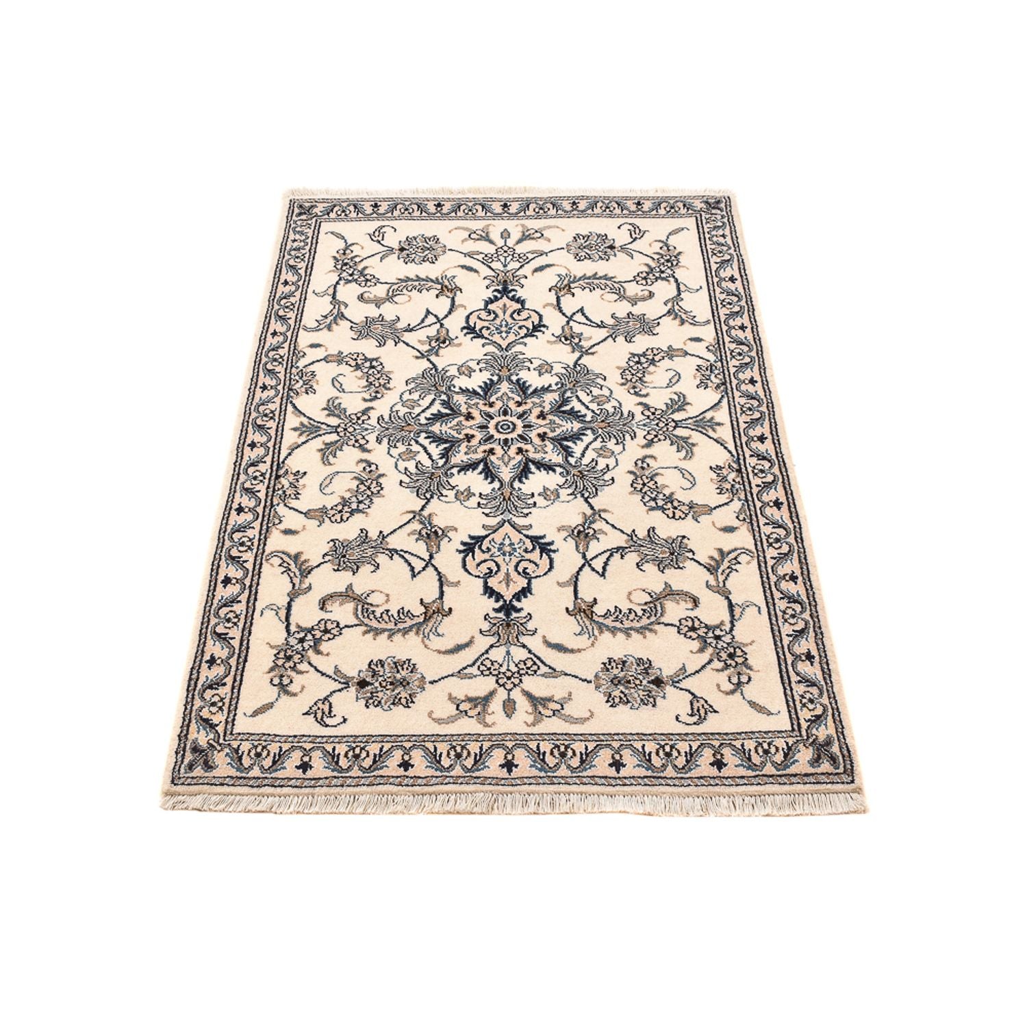 Perserteppich - Nain - 137 x 87 cm - hellbeige