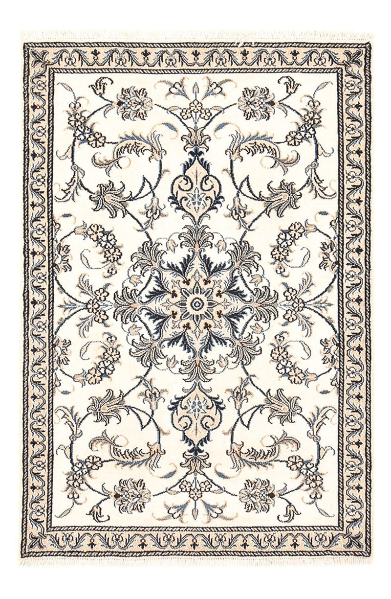Perserteppich - Nain - 137 x 88 cm - hellbeige