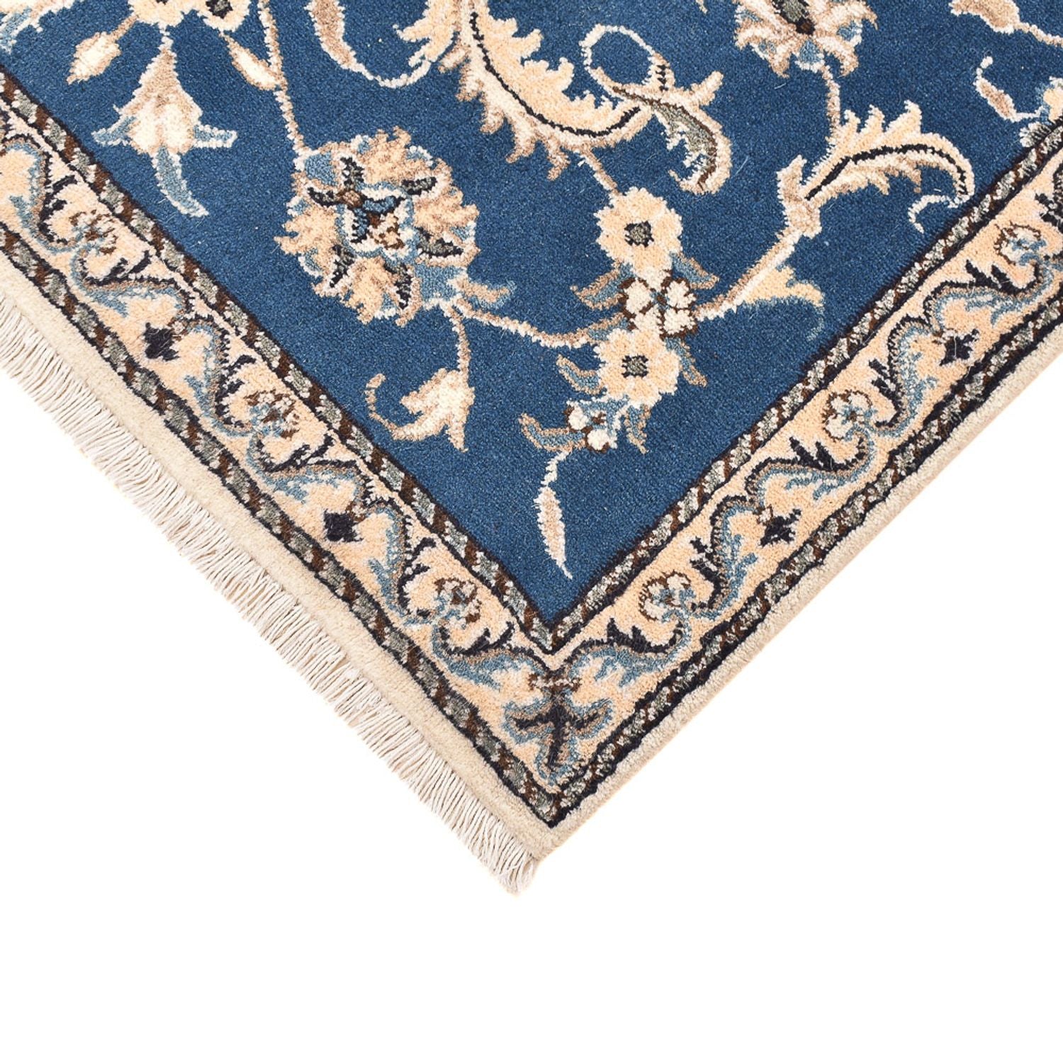 Perserteppich - Nain - 137 x 88 cm - blau