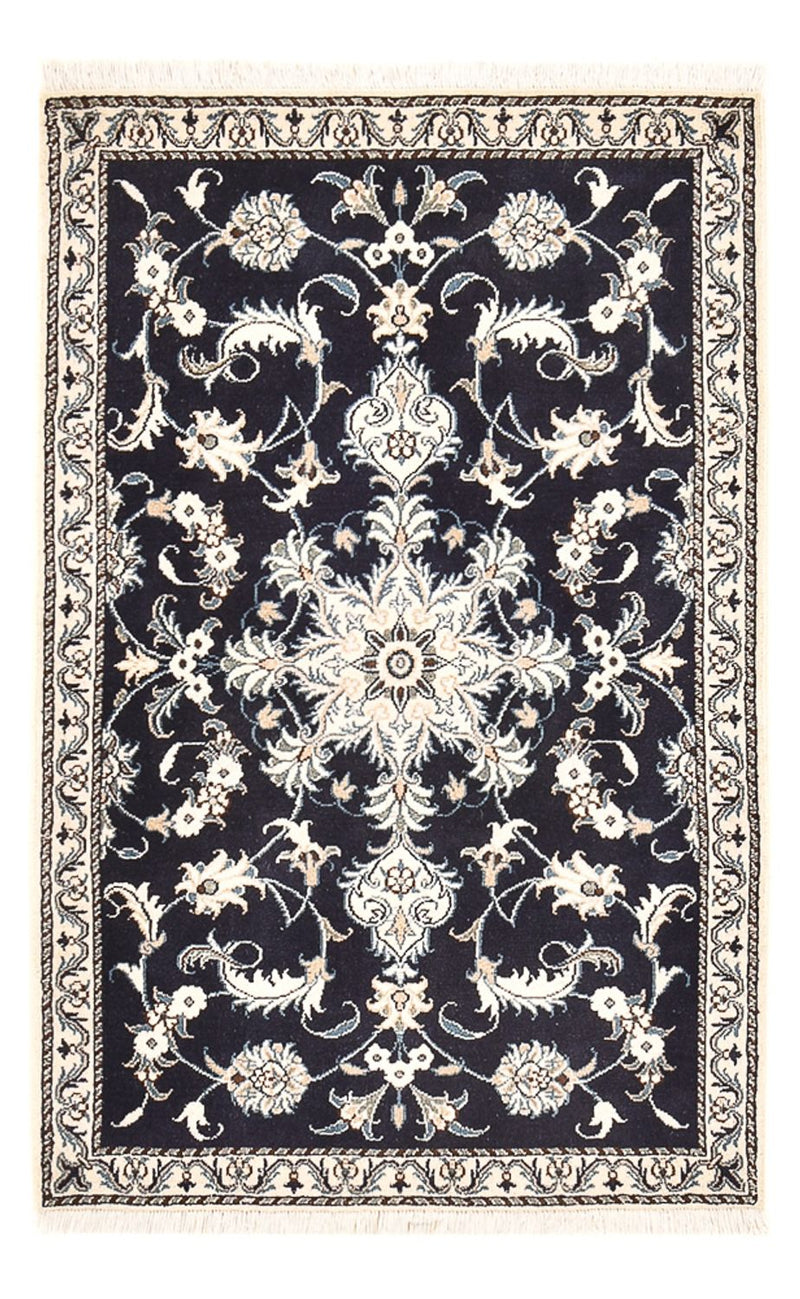 Perserteppich - Nain - 137 x 87 cm - dunkelblau