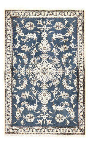 Perserteppich - Nain - 138 x 89 cm - blau