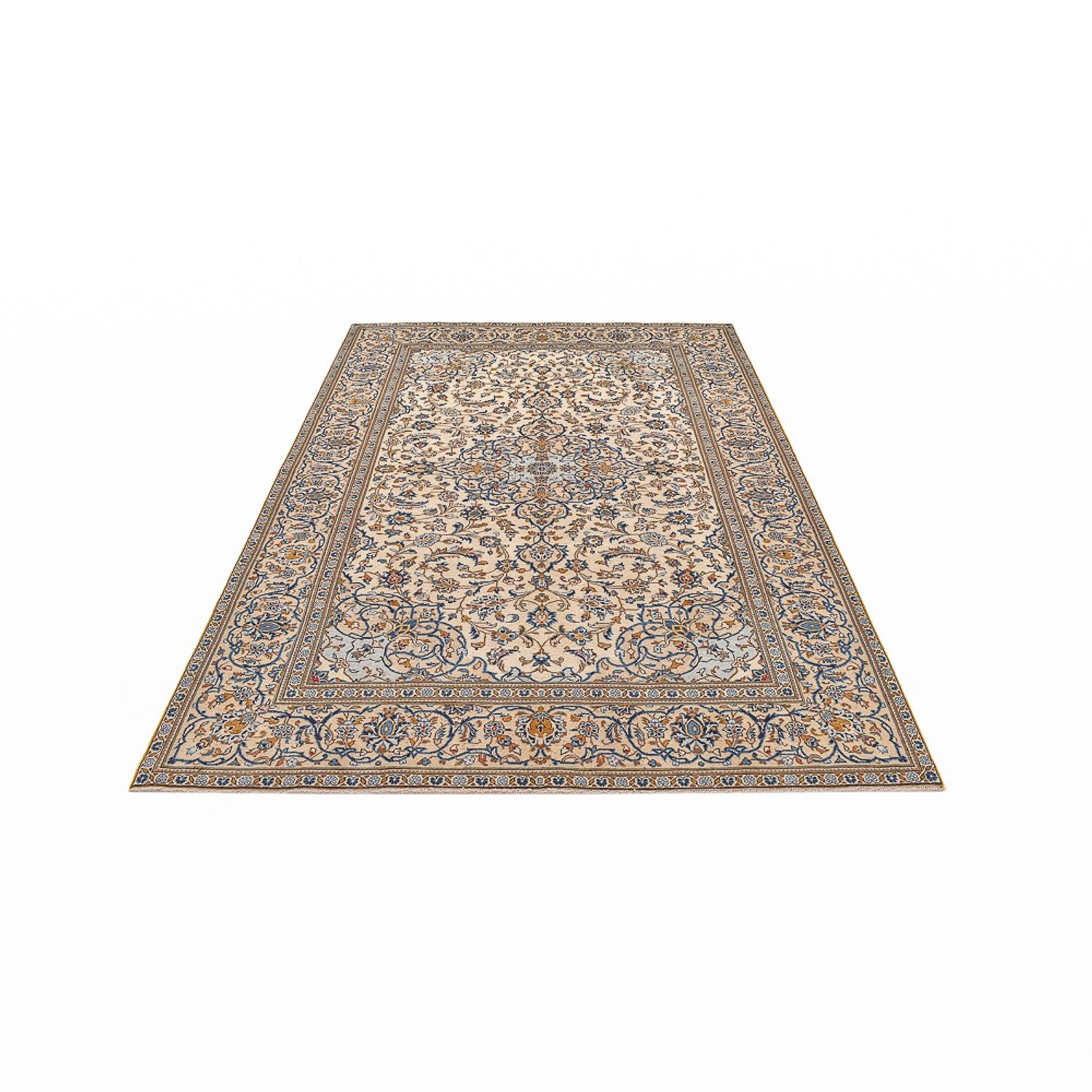Perserteppich - Keshan - 287 x 192 cm - dunkelbeige