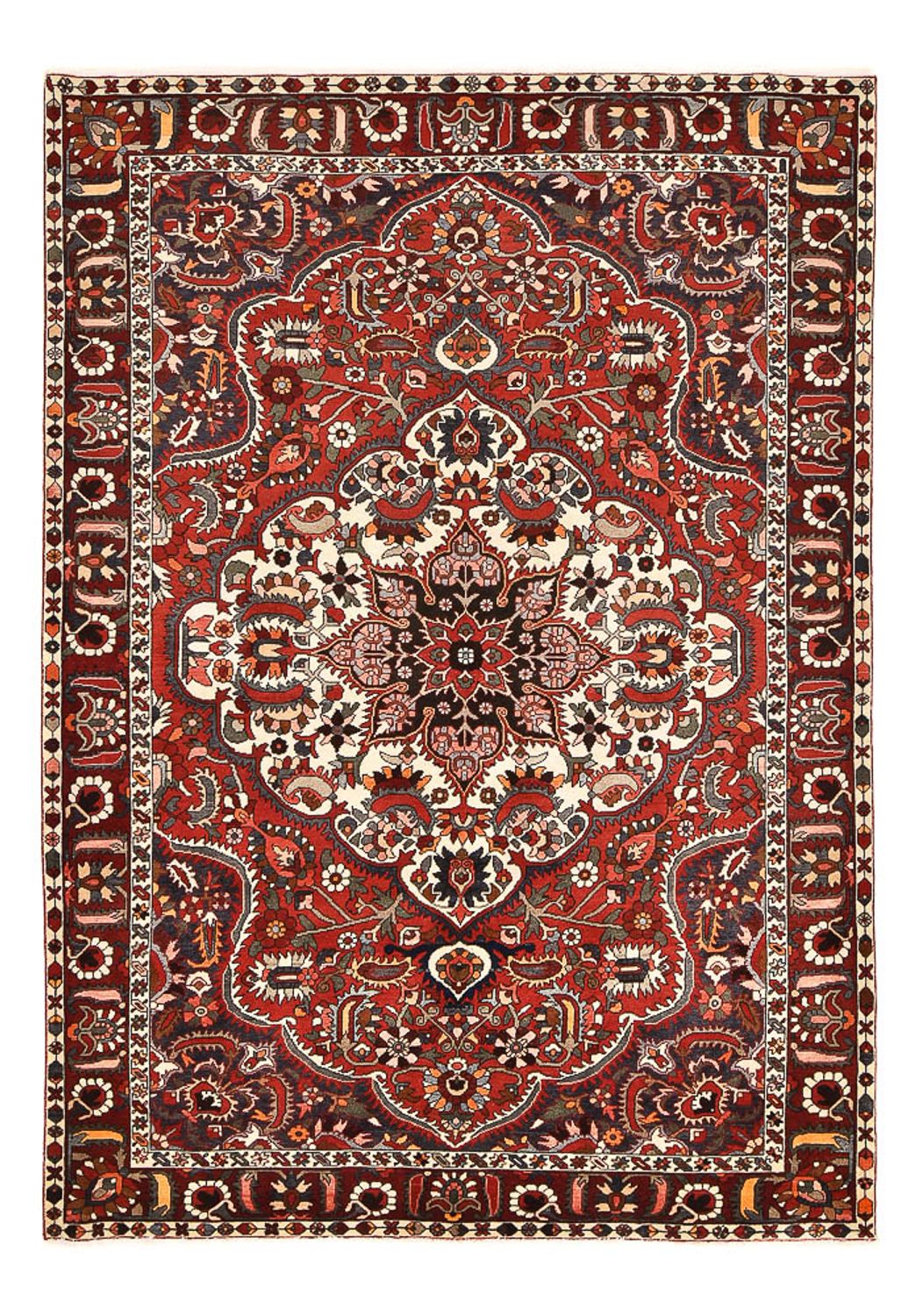 Perserteppich - Nomadic - 313 x 211 cm - dunkelrot