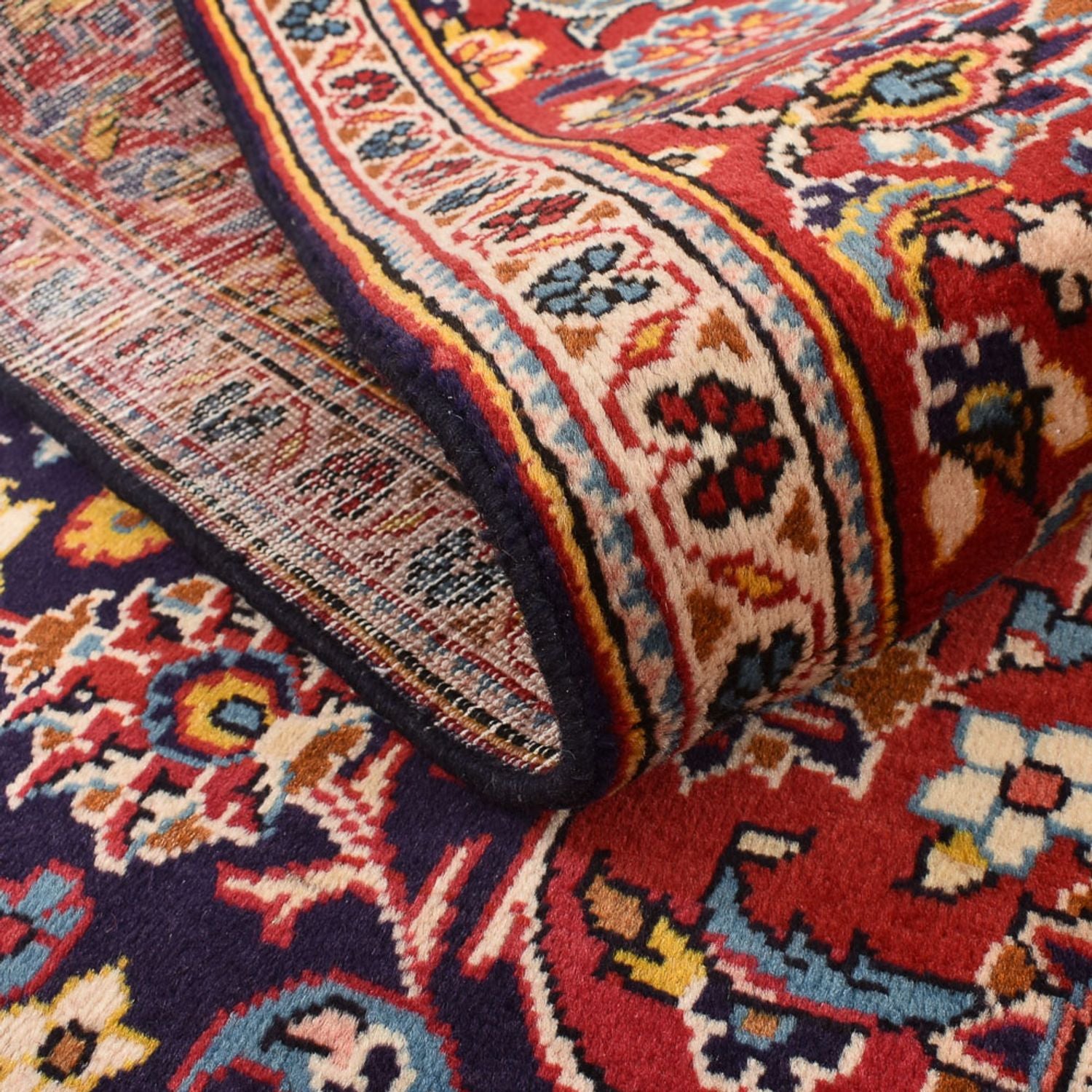 Perserteppich - Keshan - 255 x 146 cm - dunkelblau