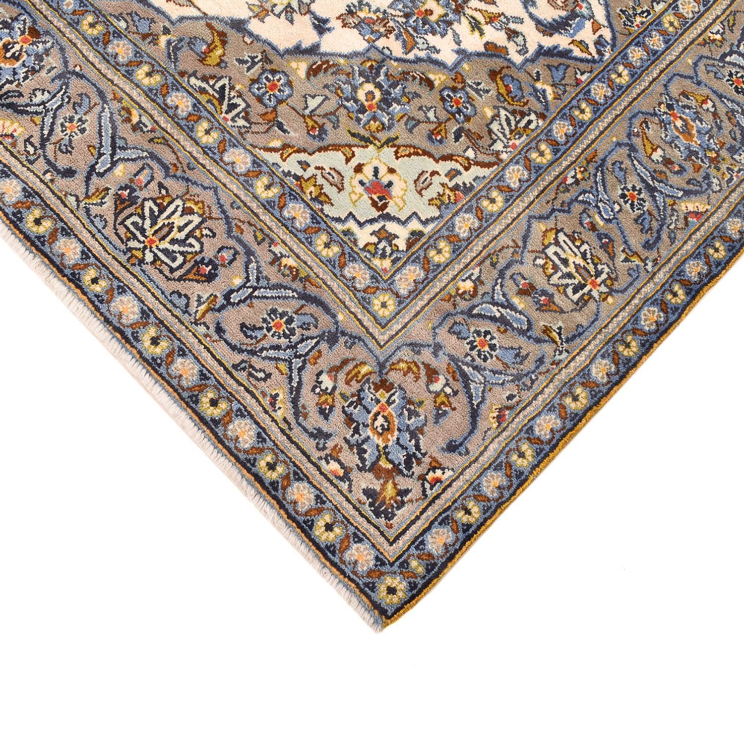 Perserteppich - Keshan - 230 x 145 cm - hellbeige