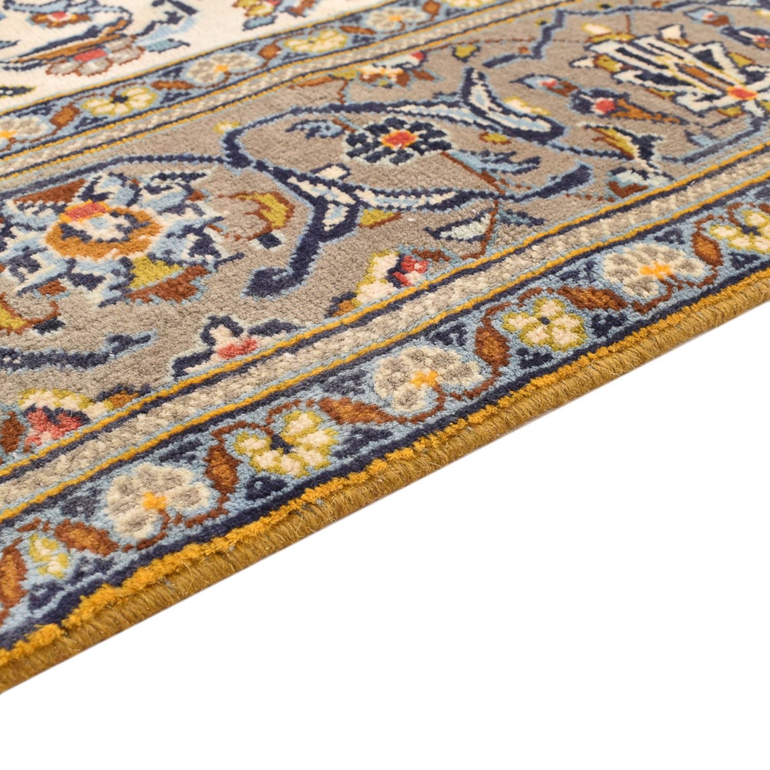 Perserteppich - Keshan - 230 x 145 cm - hellbeige