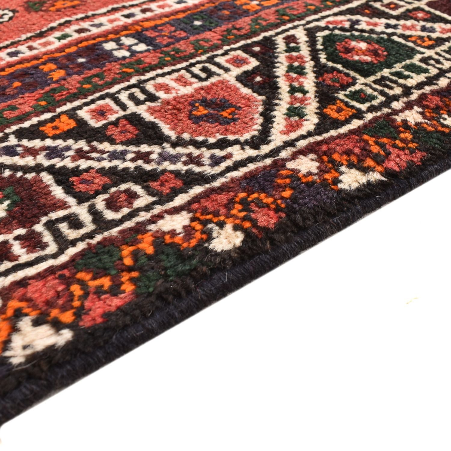 Perserteppich - Nomadic - 205 x 118 cm - dunkelrot