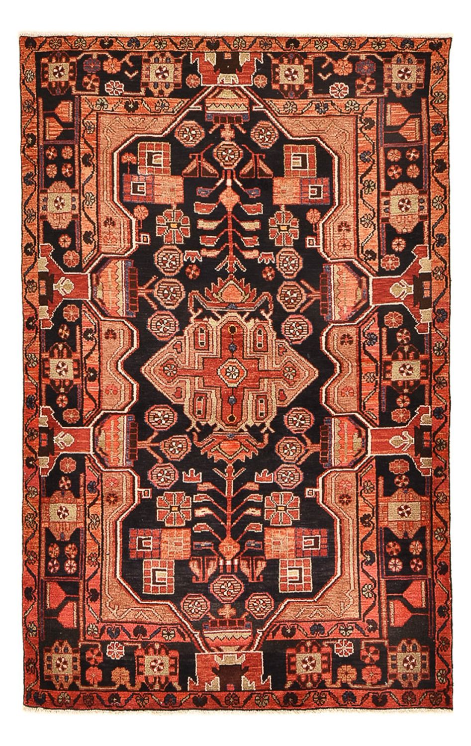 Perserteppich - Nomadic - 222 x 140 cm - hellrot