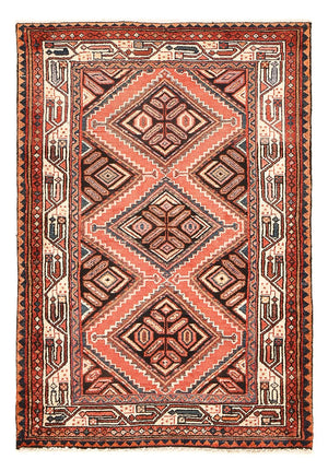 Perserteppich - Nomadic - 140 x 97 cm - hellrot