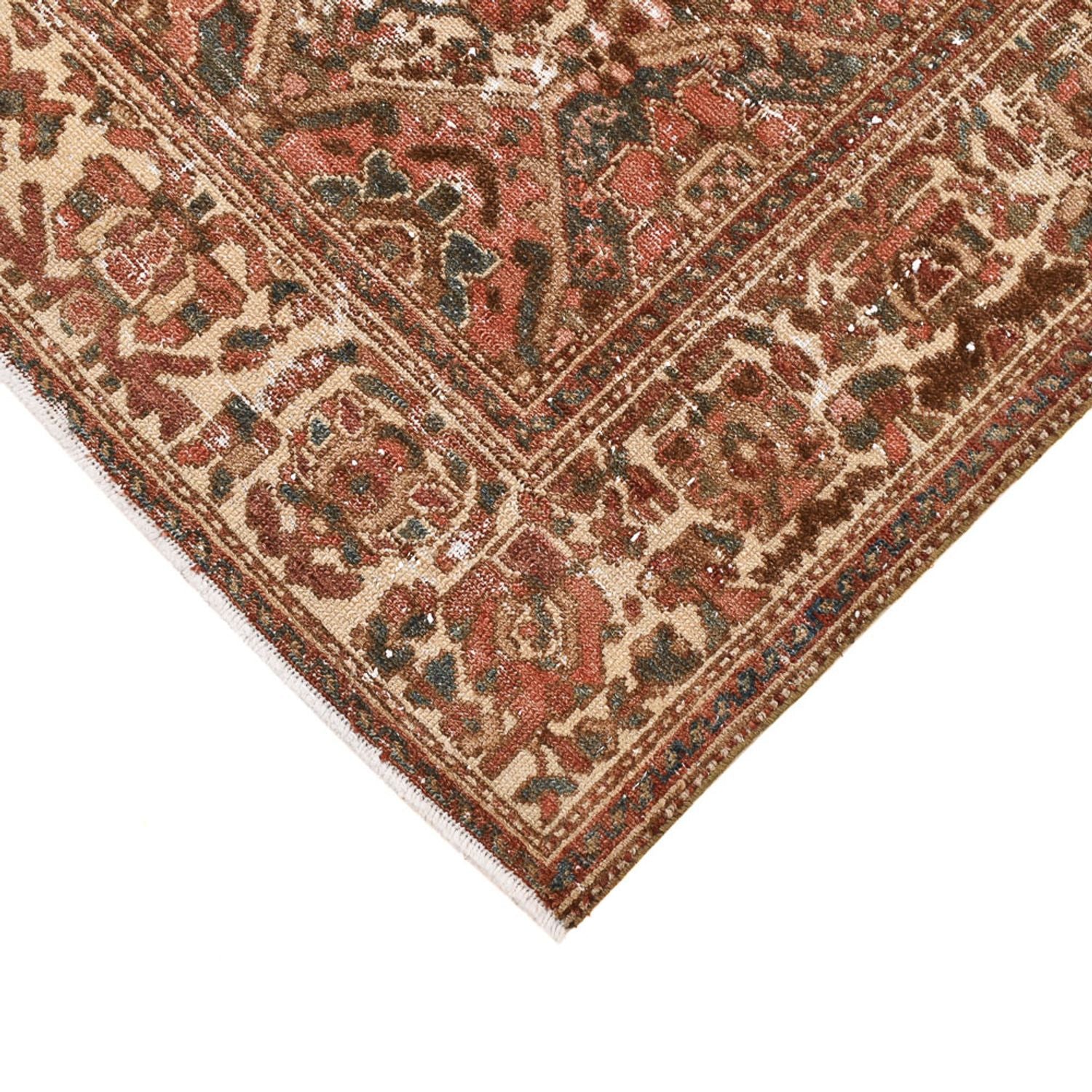 Vintage Teppich - 198 x 150 cm - dunkelbeige