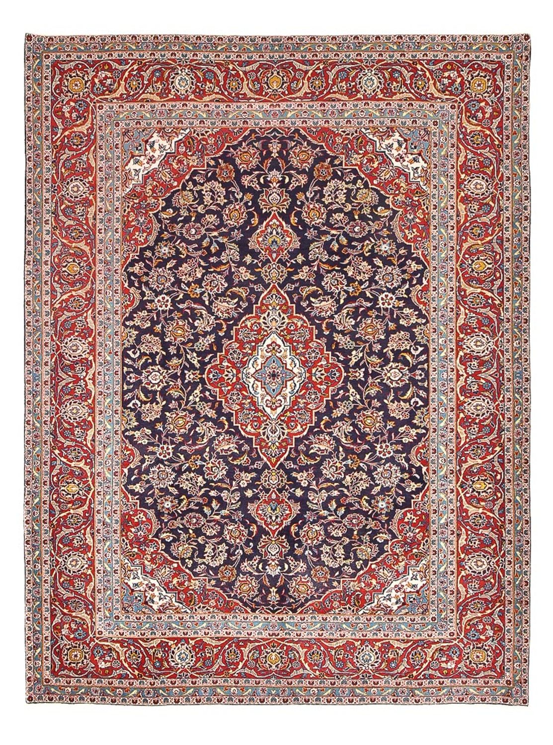 Perserteppich - Keshan - 340 x 255 cm - dunkelrot