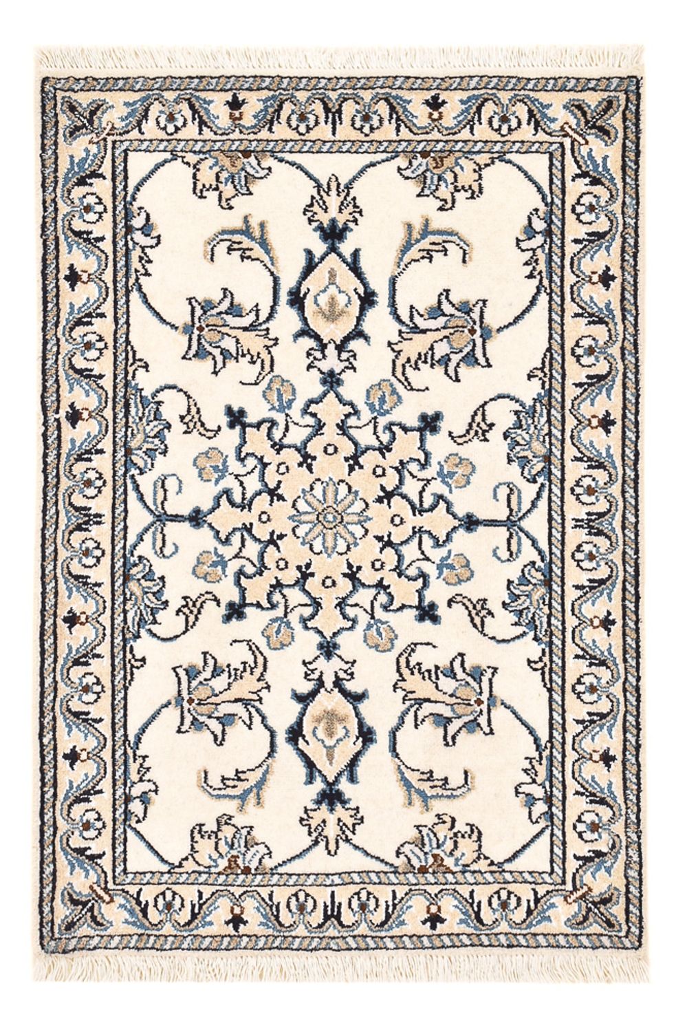 Perserteppich - Nain - 89 x 60 cm - creme