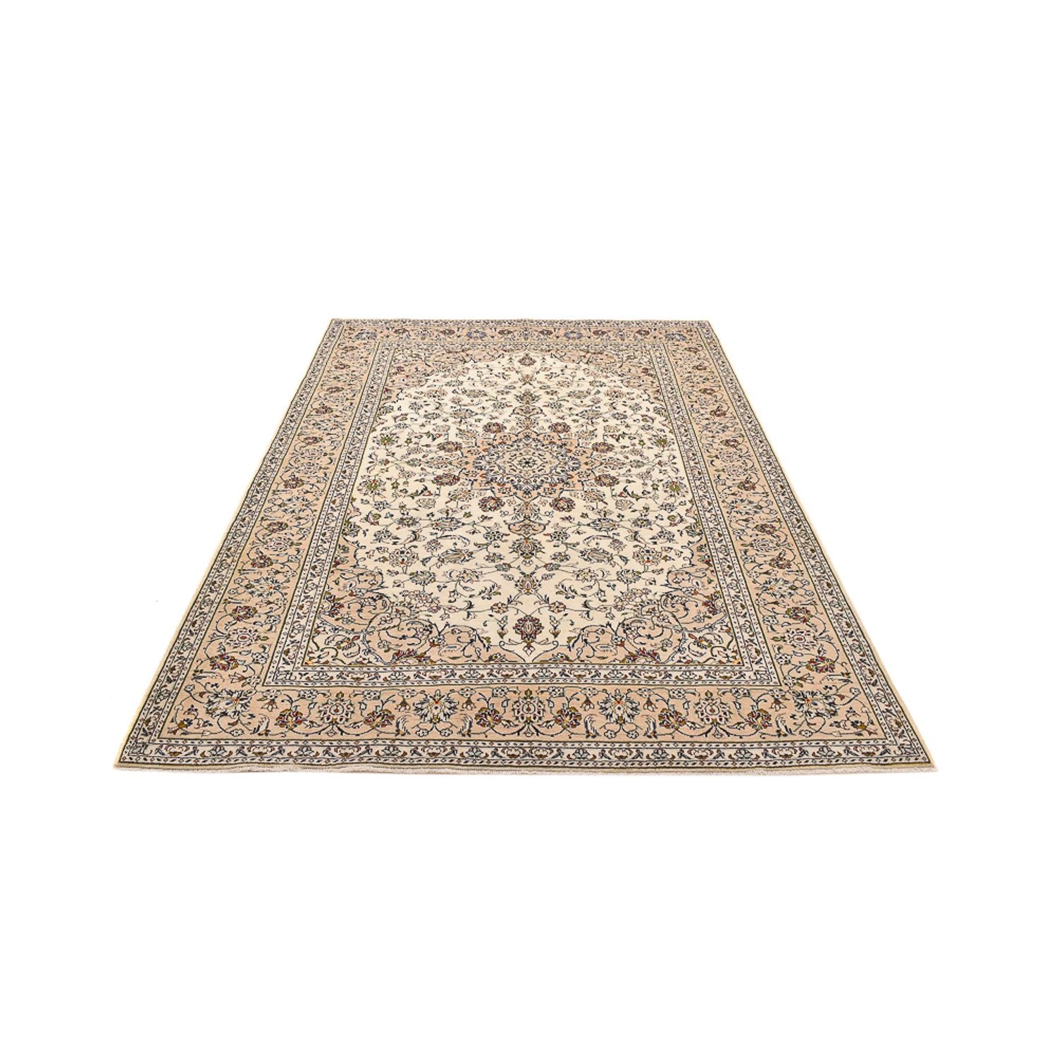 Perserteppich - Keshan - 290 x 197 cm - dunkelbeige