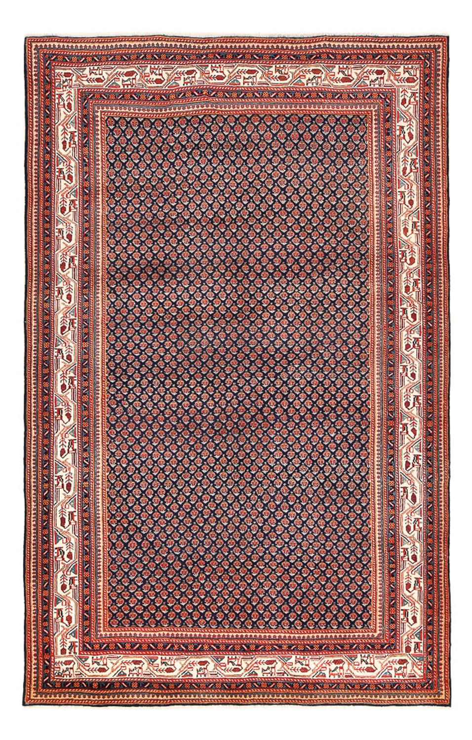 Perserteppich - Mir - 295 x 188 cm - dunkelrot