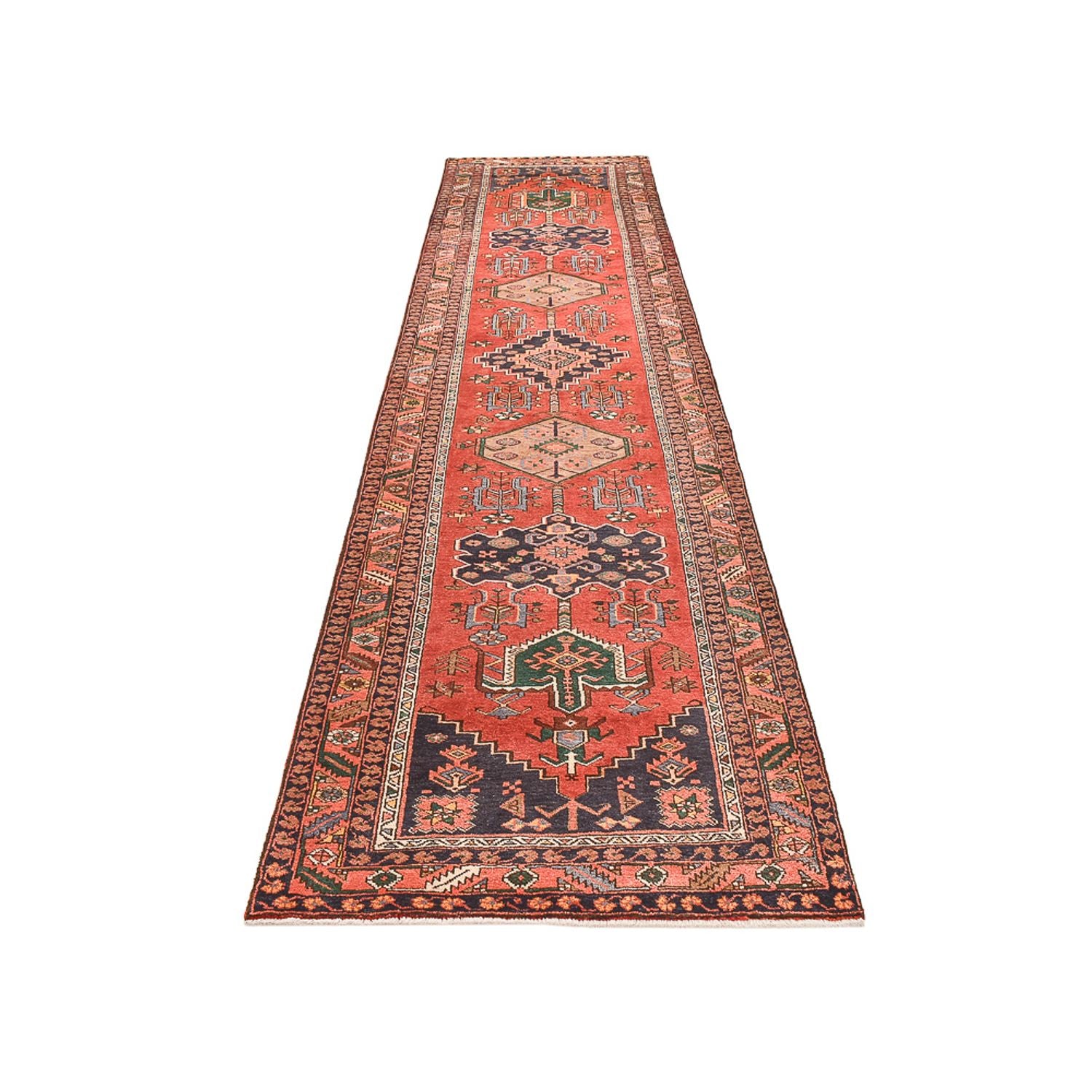 Läufer Perser - Nomadic - 445 x 105 cm - hellrot