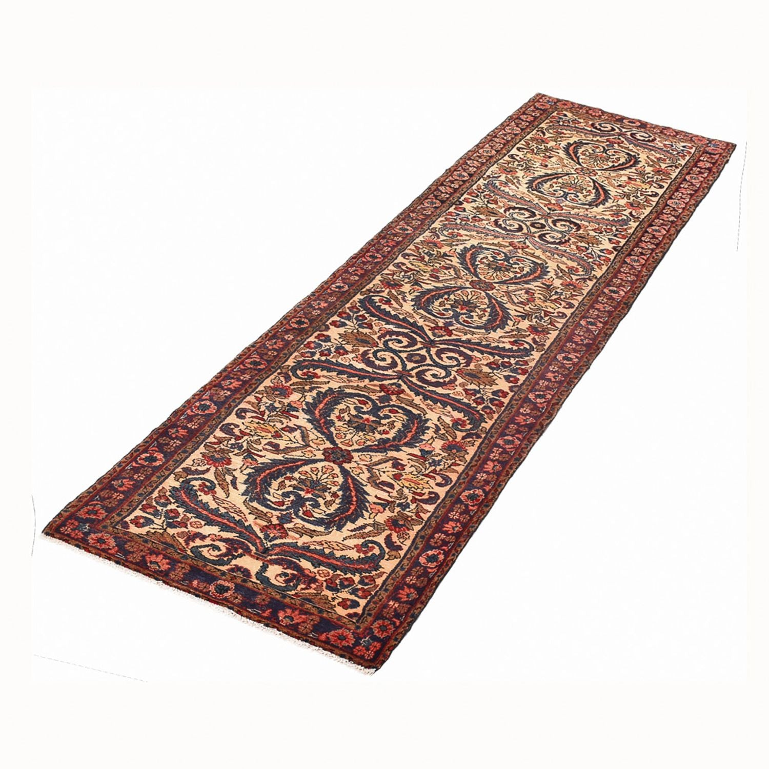 Läufer Perser - Nomadic - 345 x 77 cm - dunkelbeige