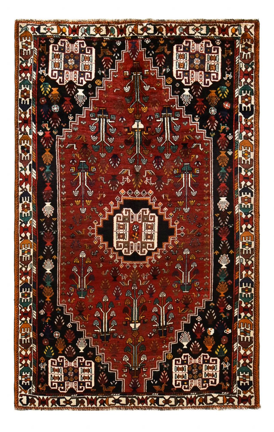 Perserteppich - Nomadic - 252 x 160 cm - dunkelrot