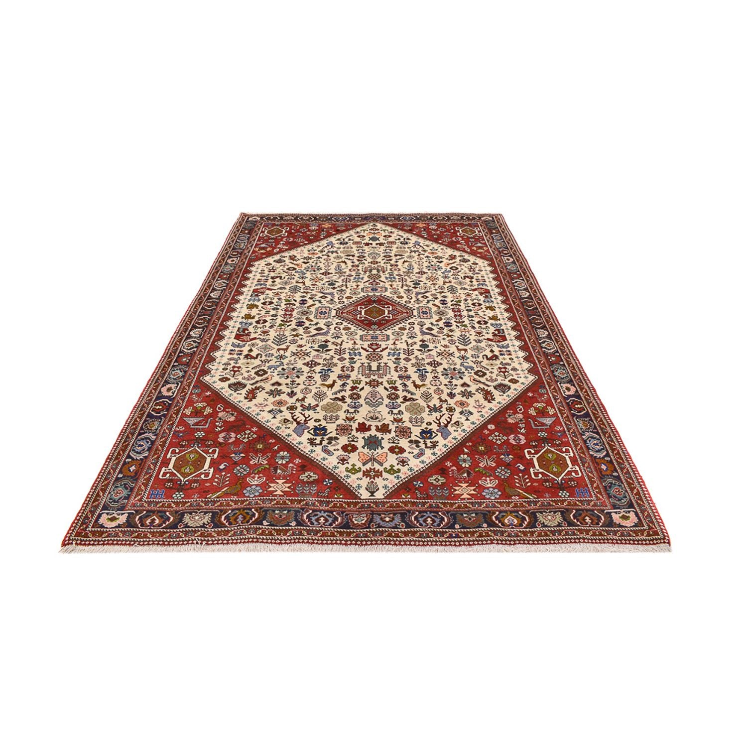 Gabbeh Teppich - Kaschkuli Perser - 302 x 208 cm - beige