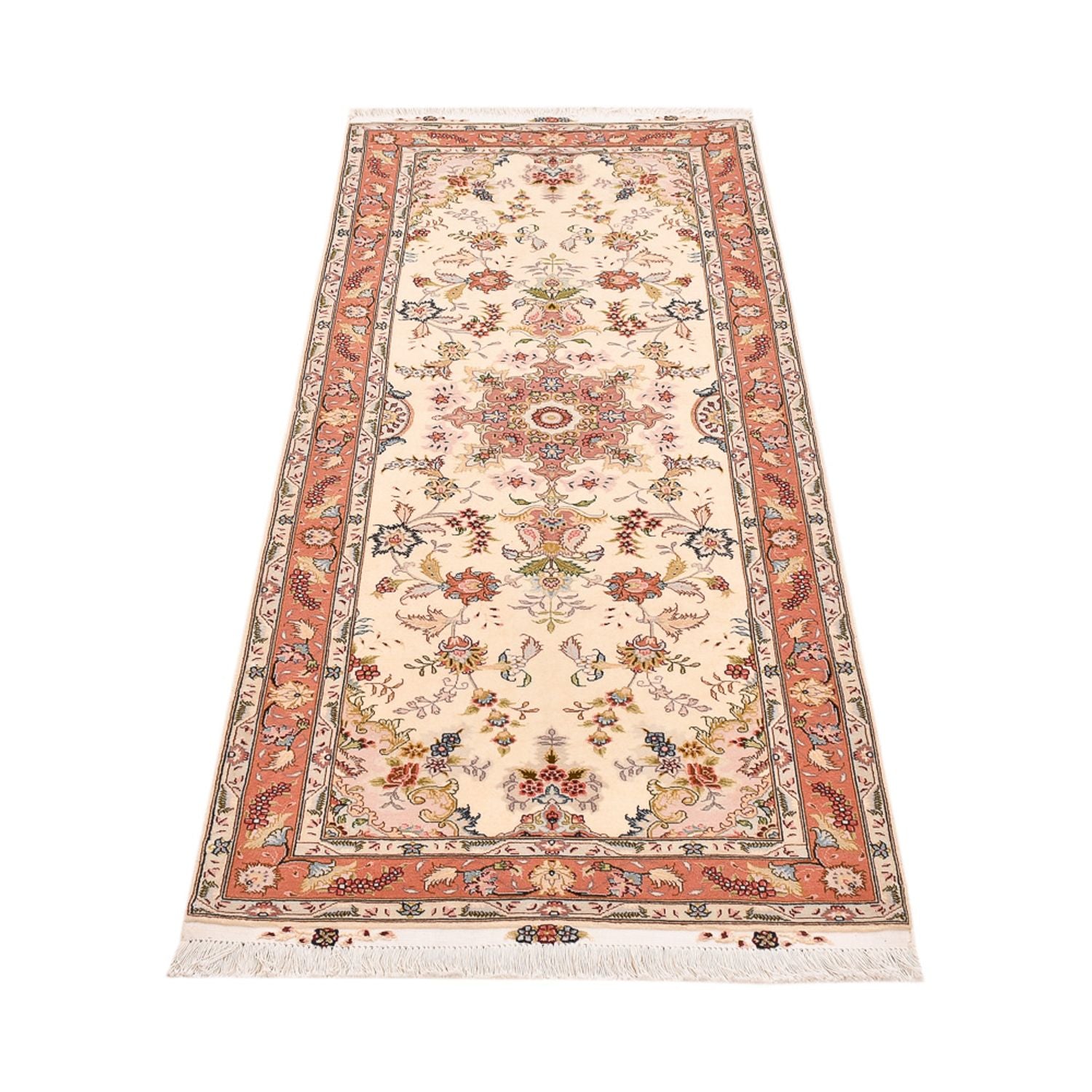 Läufer Perser - Täbriz - Royal - 195 x 80 cm - beige