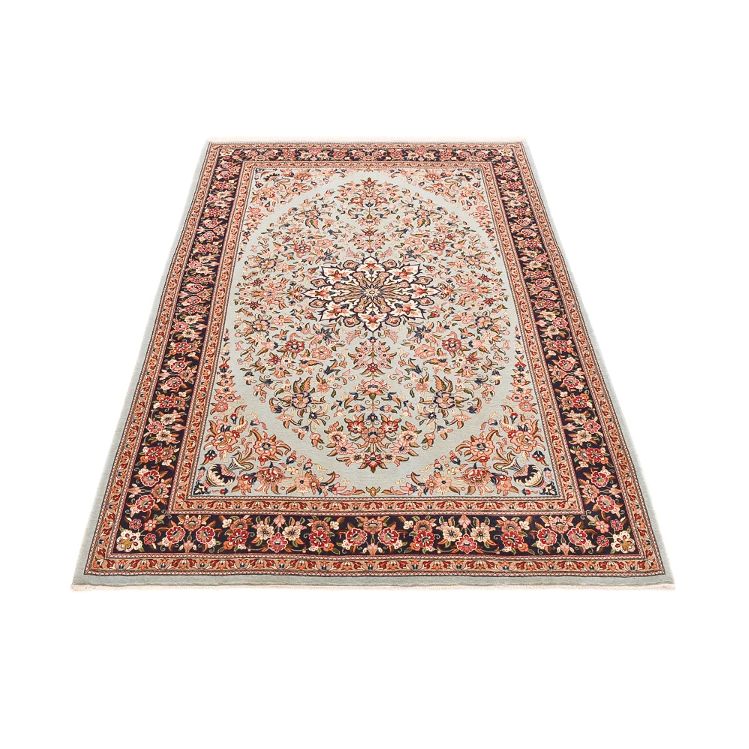 Perserteppich - Ghom - Royal - 215 x 138 cm - hellbeige