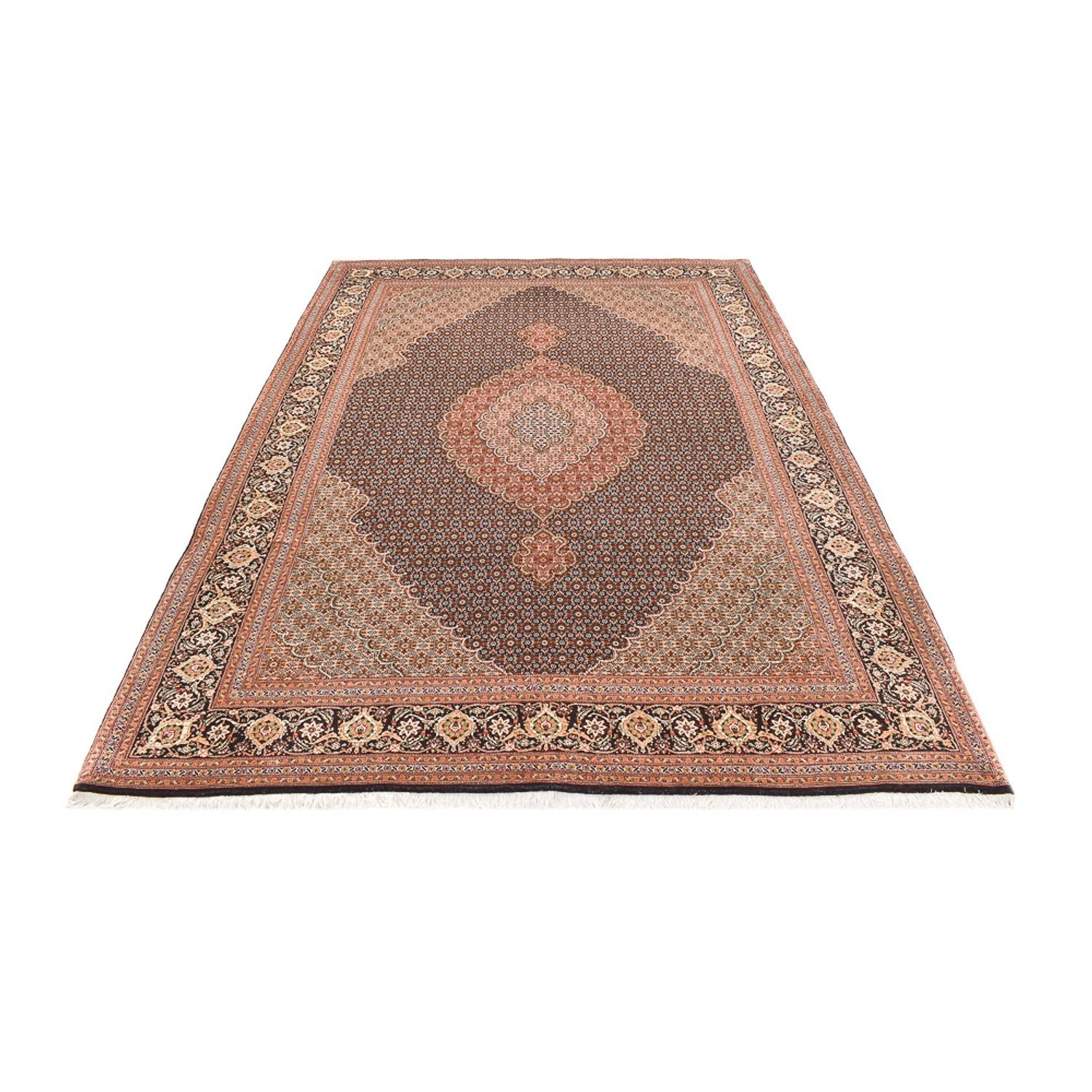 Perserteppich - Täbriz - Royal - 303 x 203 cm - dunkelbeige