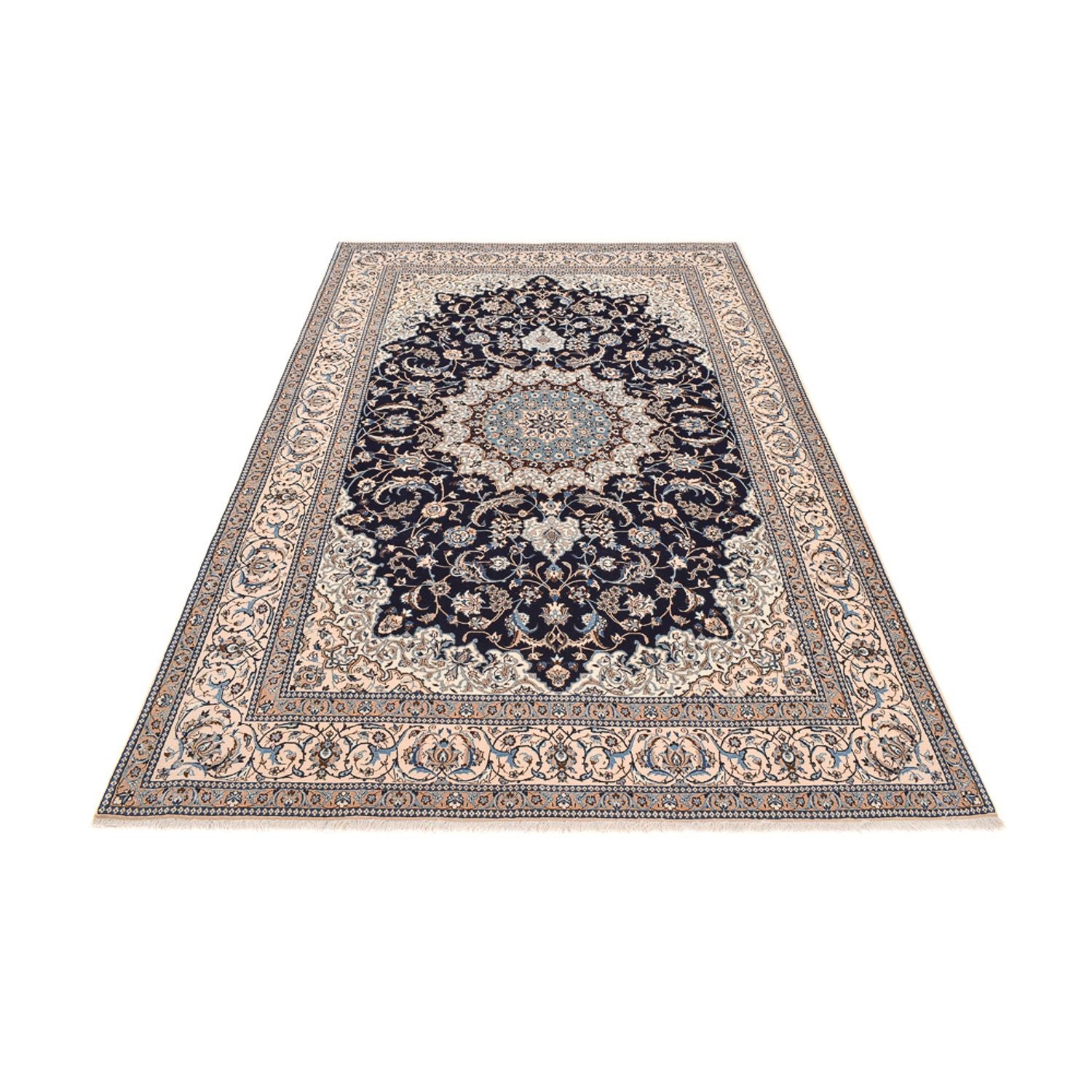 Perserteppich - Nain - Premium - 302 x 197 cm - dunkelblau