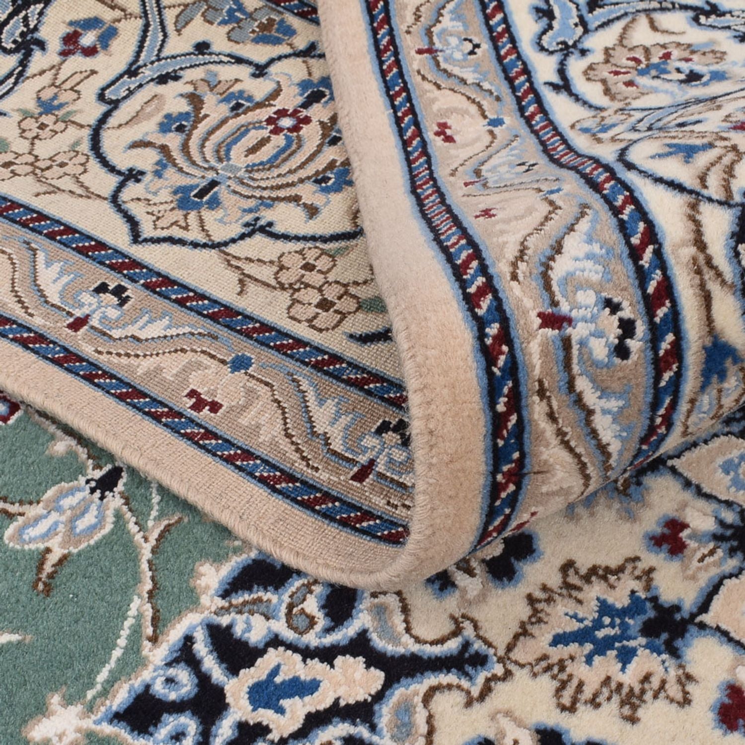 Perserteppich - Nain - Royal - 290 x 204 cm - grün