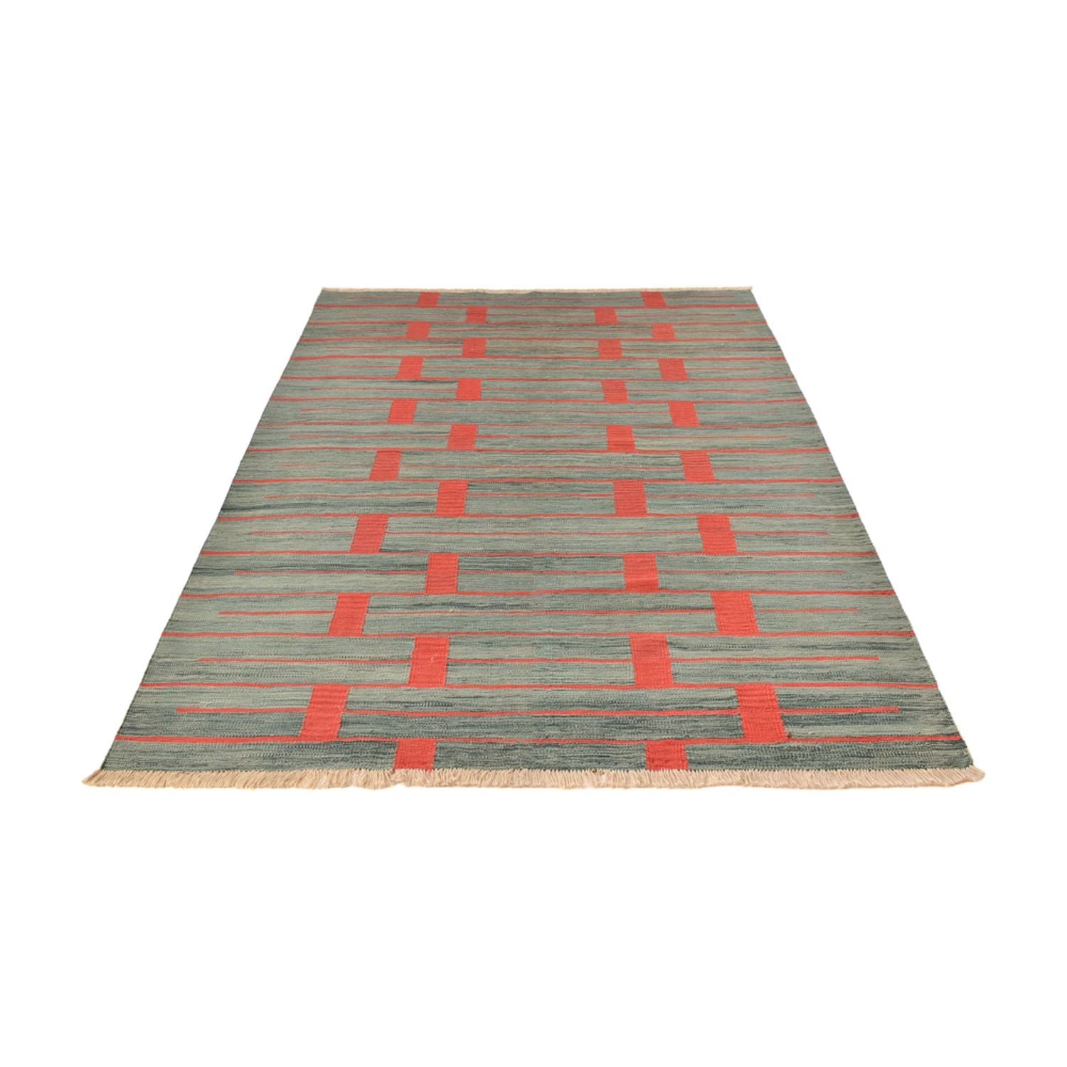 Kelim Teppich - Trendy - 291 x 193 cm - mehrfarbig