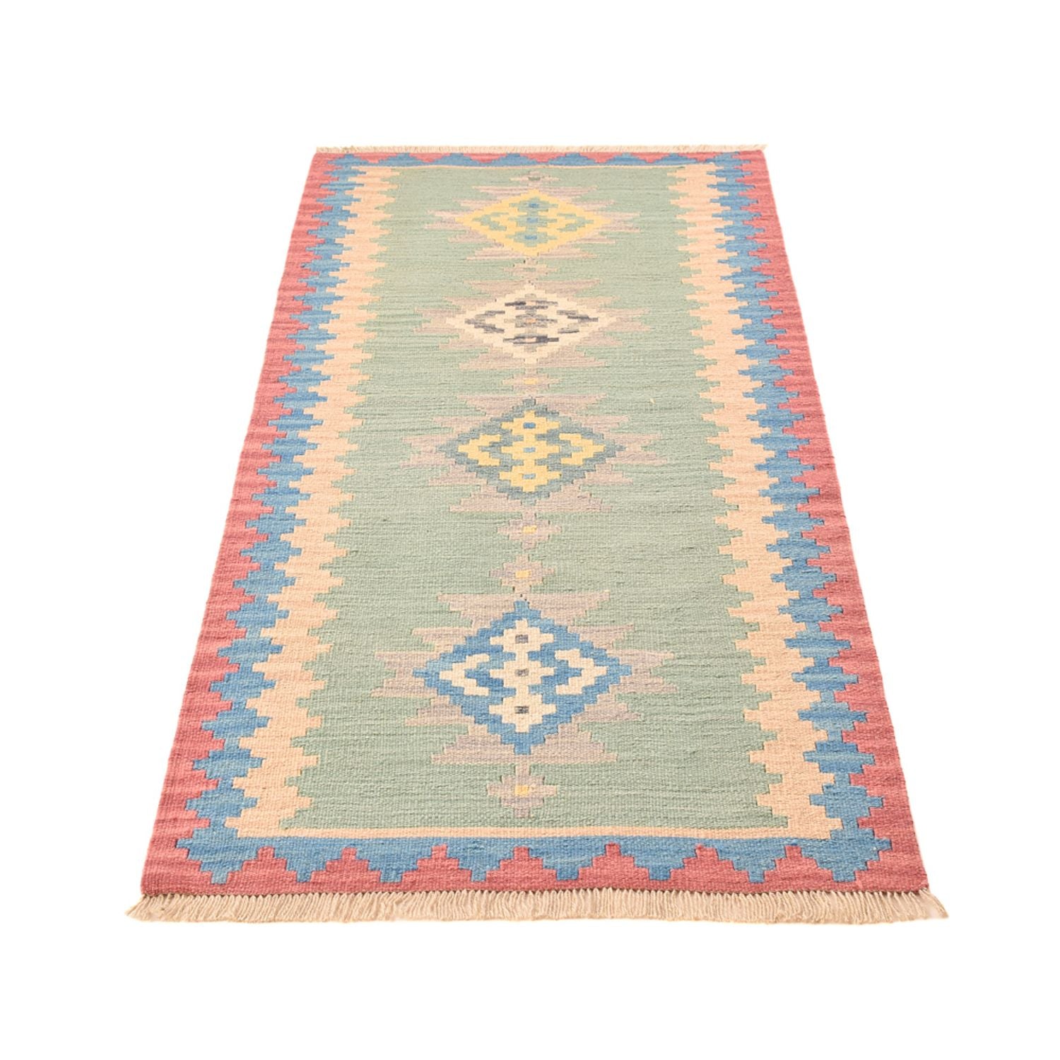 Läufer Kelim - Oriental - 204 x 84 cm - mehrfarbig
