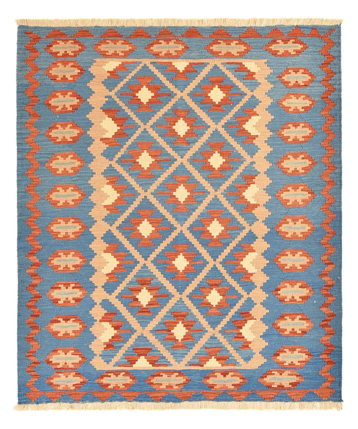 Kelim Teppich - Oriental - 193 x 164 cm - mehrfarbig
