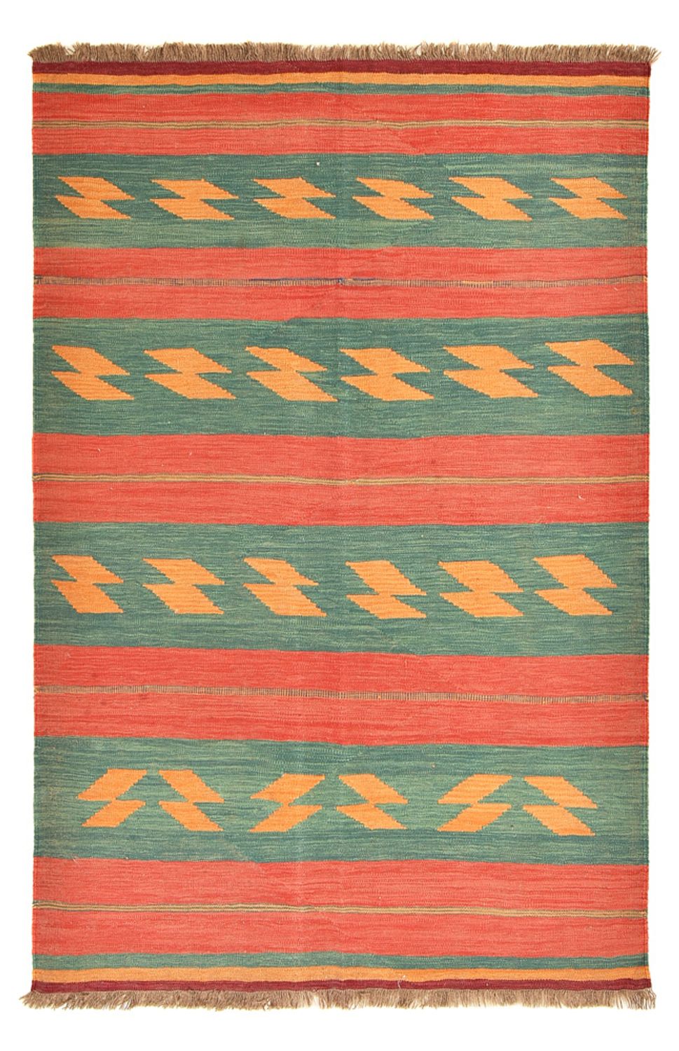 Kelim Teppich - Trendy - 212 x 146 cm - mehrfarbig
