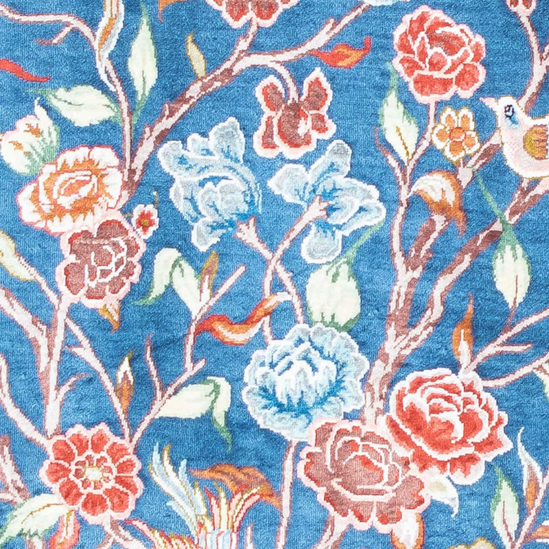 Perserteppich - Ghom 121 x 77 cm - hellblau
