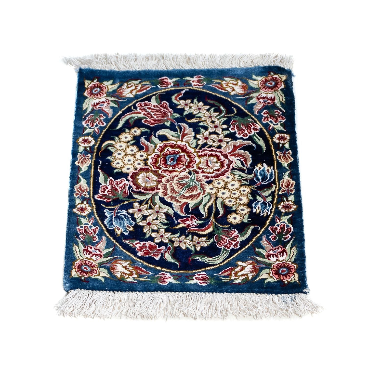 Seidenteppich - Ghom Seide - Premium 40 x 28 cm Fußmatte