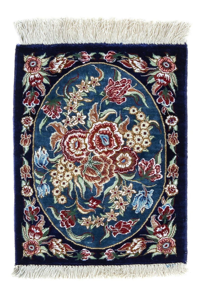 Seidenteppich - Ghom Seide - Premium 40 x 28 cm Fußmatte