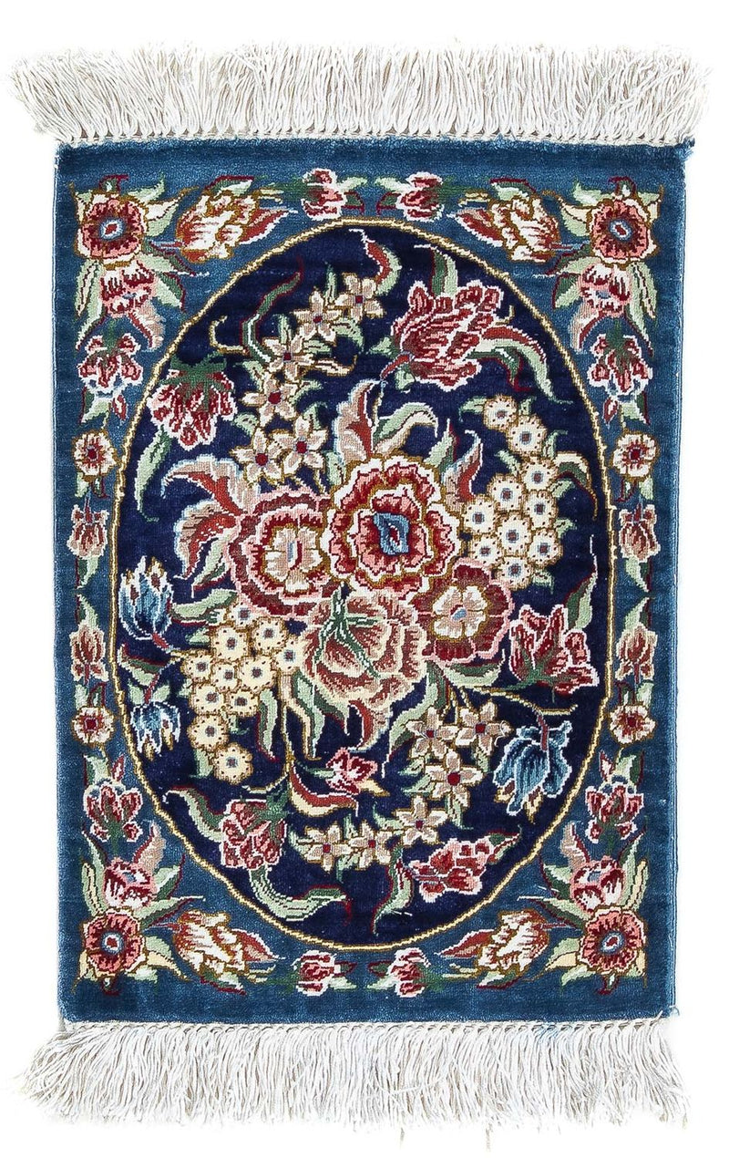Seidenteppich - Ghom Seide - Premium 40 x 28 cm Fußmatte