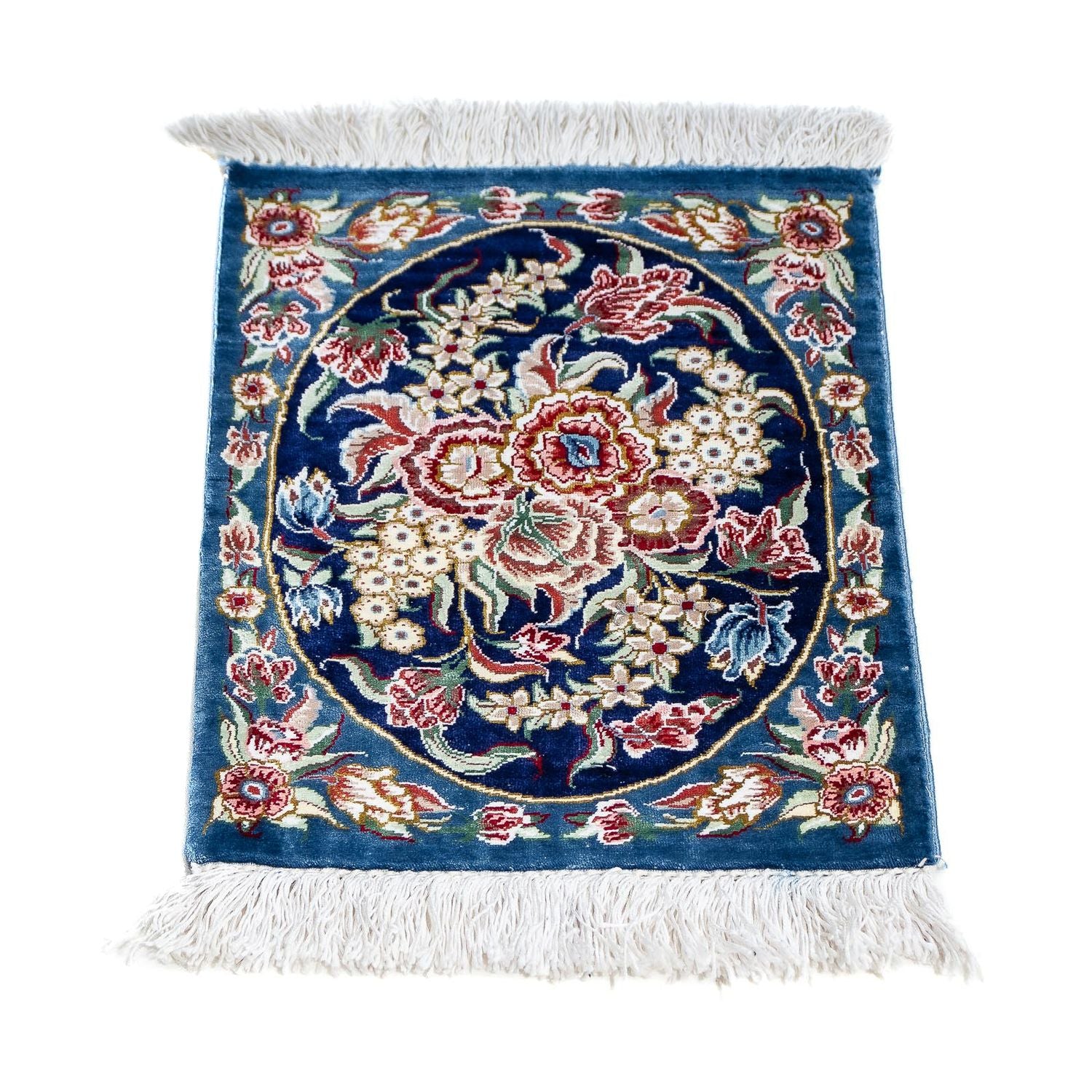 Seidenteppich - Ghom Seide - Premium 40 x 28 cm Fußmatte