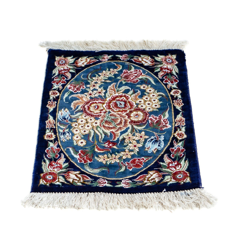 Seidenteppich - Ghom Seide - Premium 40 x 28 cm Fußmatte