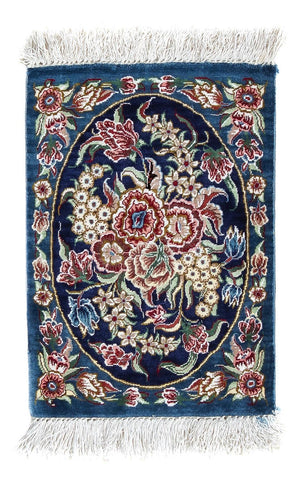 Seidenteppich - Ghom Seide - Premium 40 x 28 cm Fußmatte