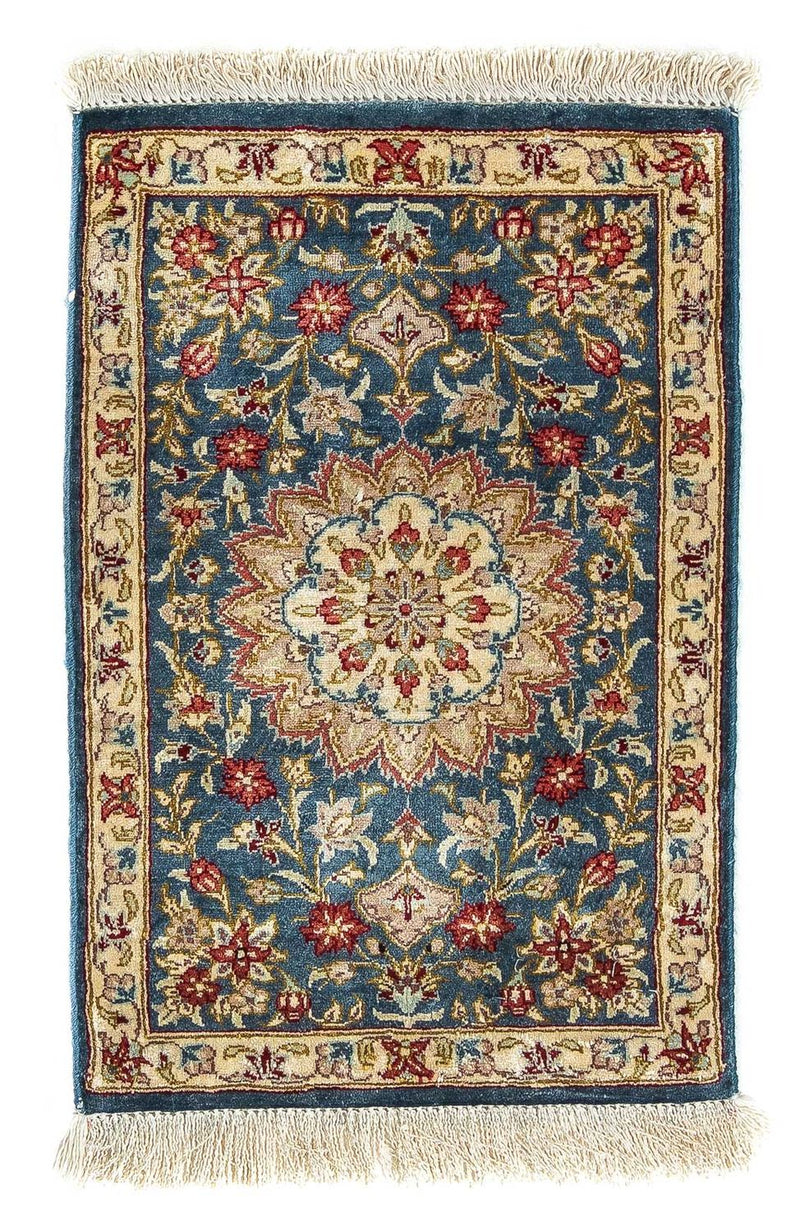 Seidenteppich - Ghom Seide - Premium 44 x 27 cm Fußmatte