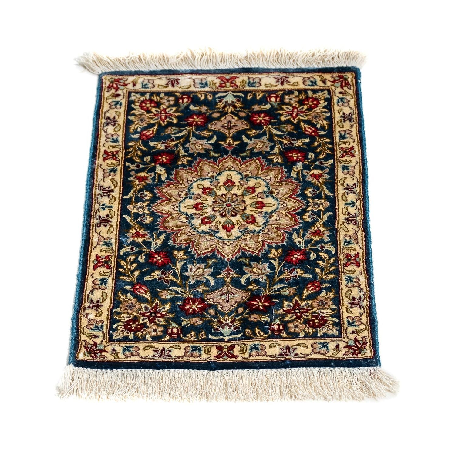 Seidenteppich - Ghom Seide - Premium 44 x 27 cm Fußmatte