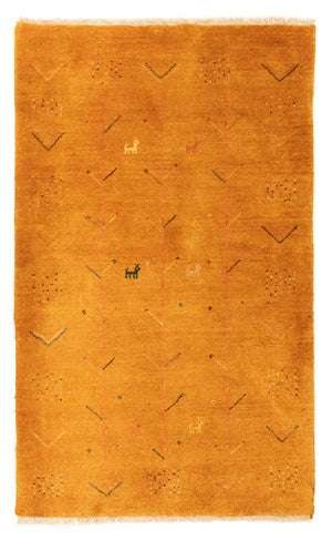 Gabbeh Teppich - Perser 130 x 81 cm - gold