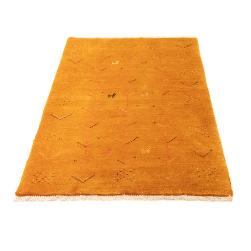 Gabbeh Teppich - Perser 130 x 81 cm - gold