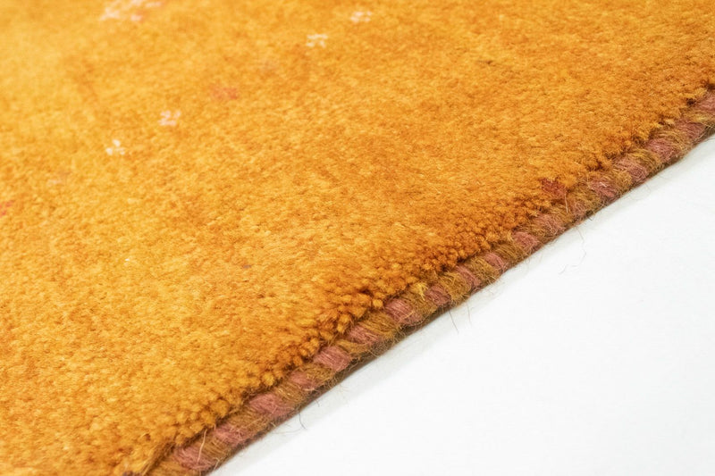 Gabbeh Teppich - Perser 187 x 147 cm - gold