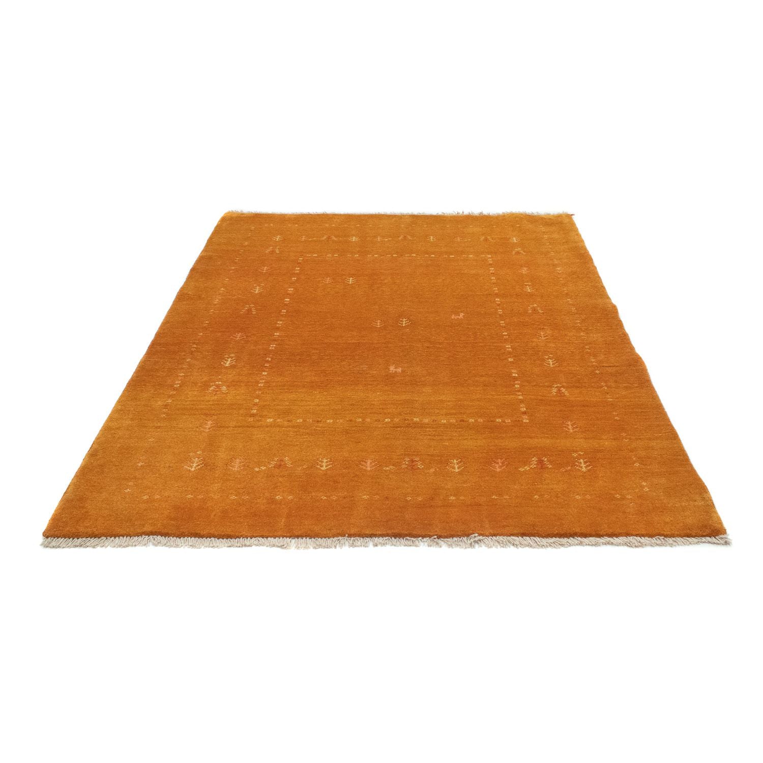 Gabbeh Teppich - Perser 187 x 147 cm - gold